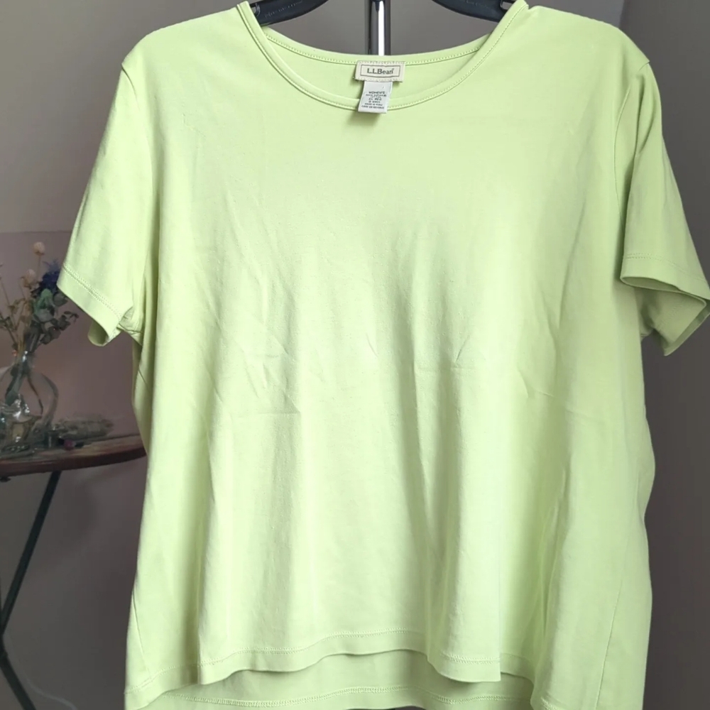 LL Bean Tagged XL Green T-shirt